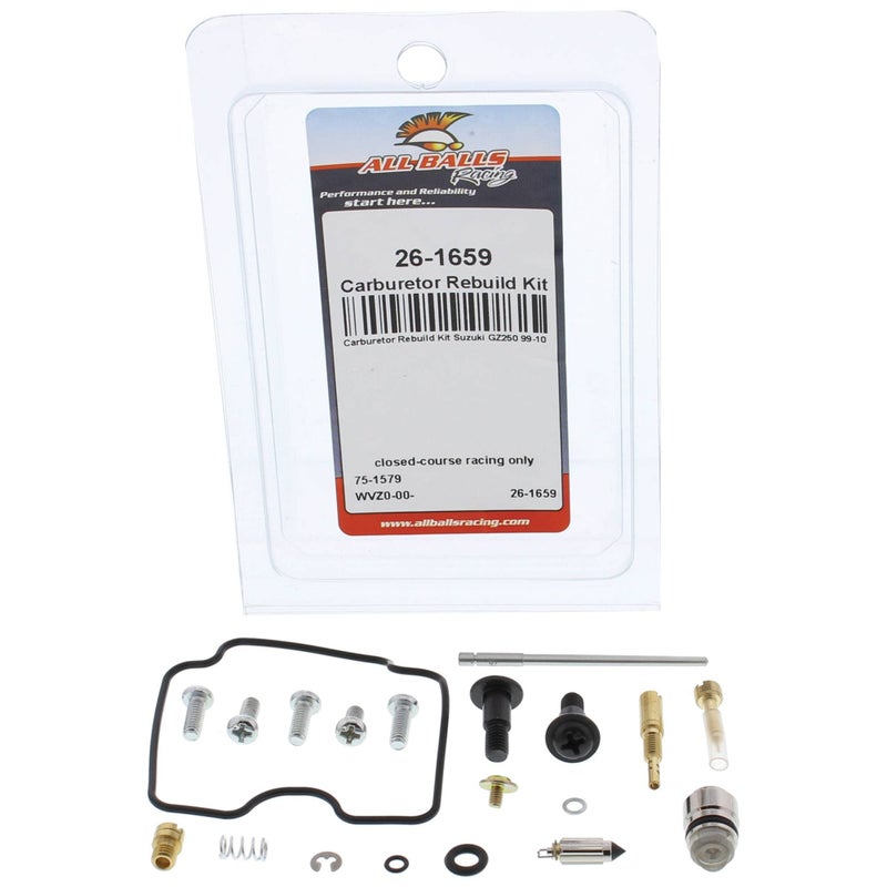 All Balls Racing 26-1659 Carburetor Rebuild Kit Compatible with/Replacement For Suzuki GZ 250 Marauder 1999-2010 - Image 3